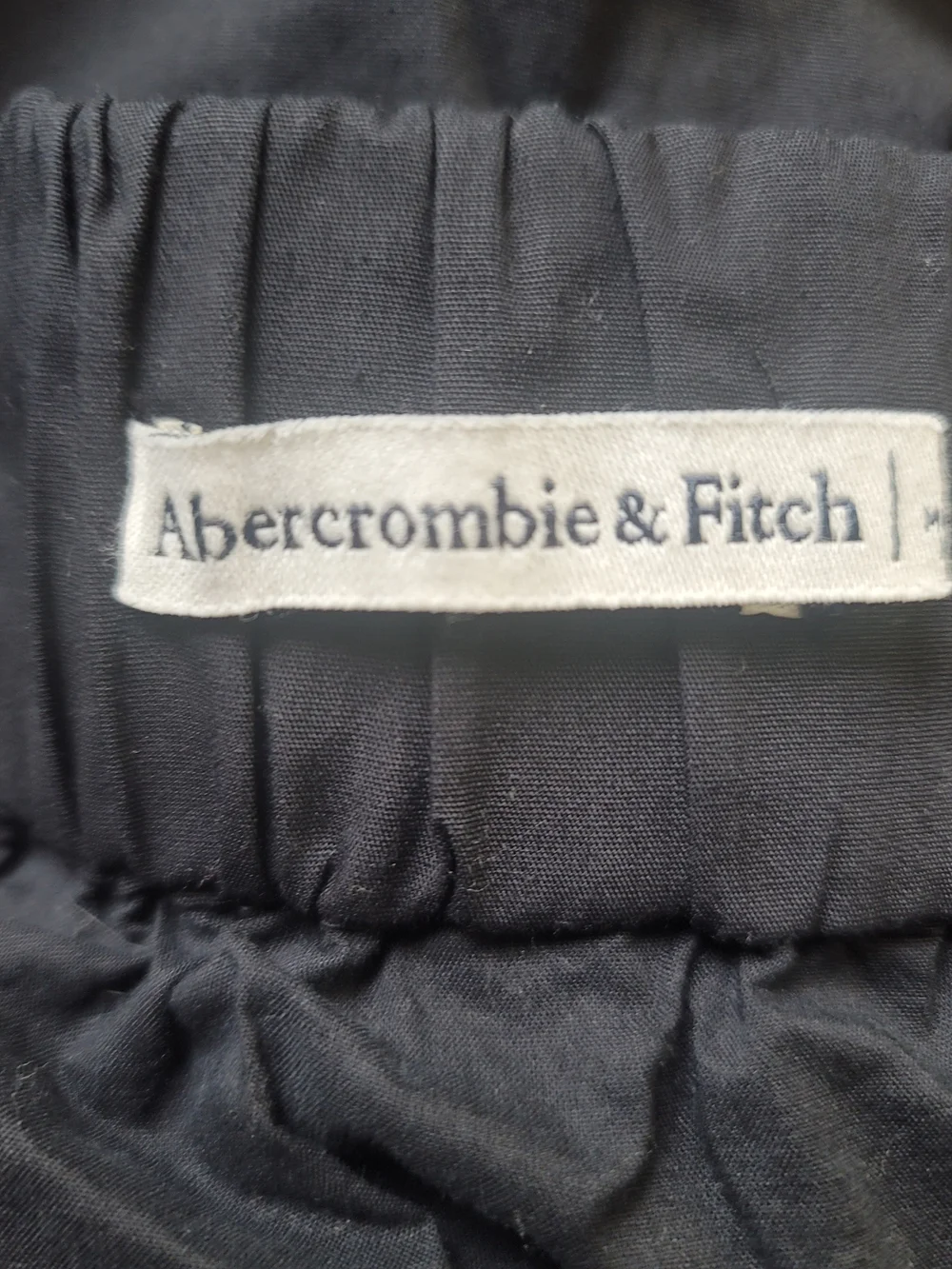 Abercrombie & Fitch Black Tiered Maxi Dress XL Pocket Crochet Cross Back Prairie